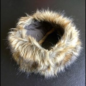 Vintage fur collar, neck wrap, mid century, womens